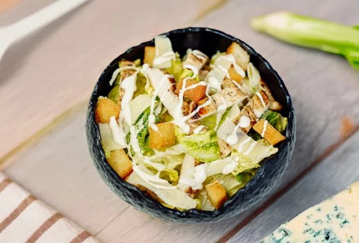 mexican caesar salad with grilled chicken